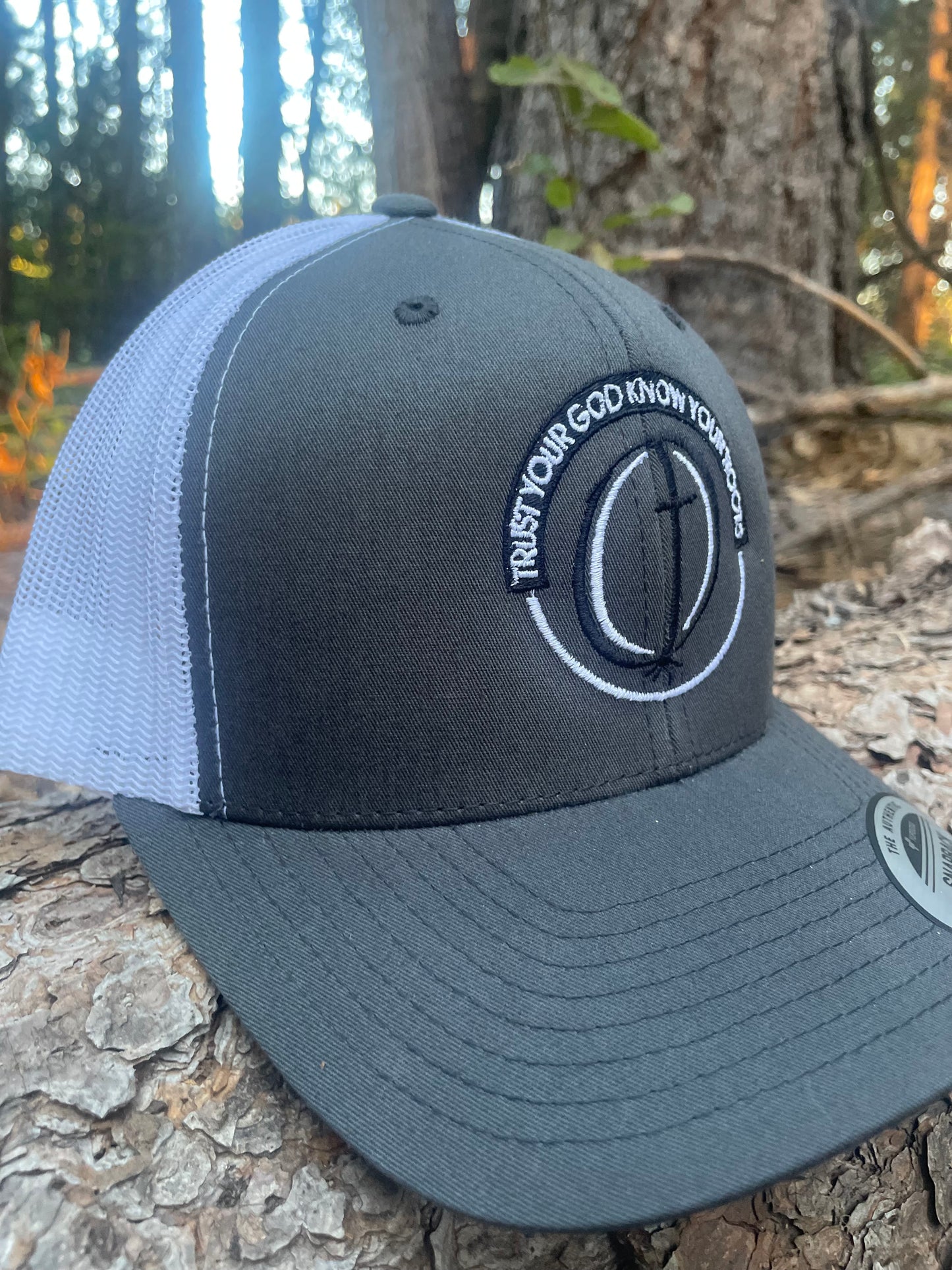 TRUST YOUR GOD KNOW YOUR ROO✝️S Trucker Cap