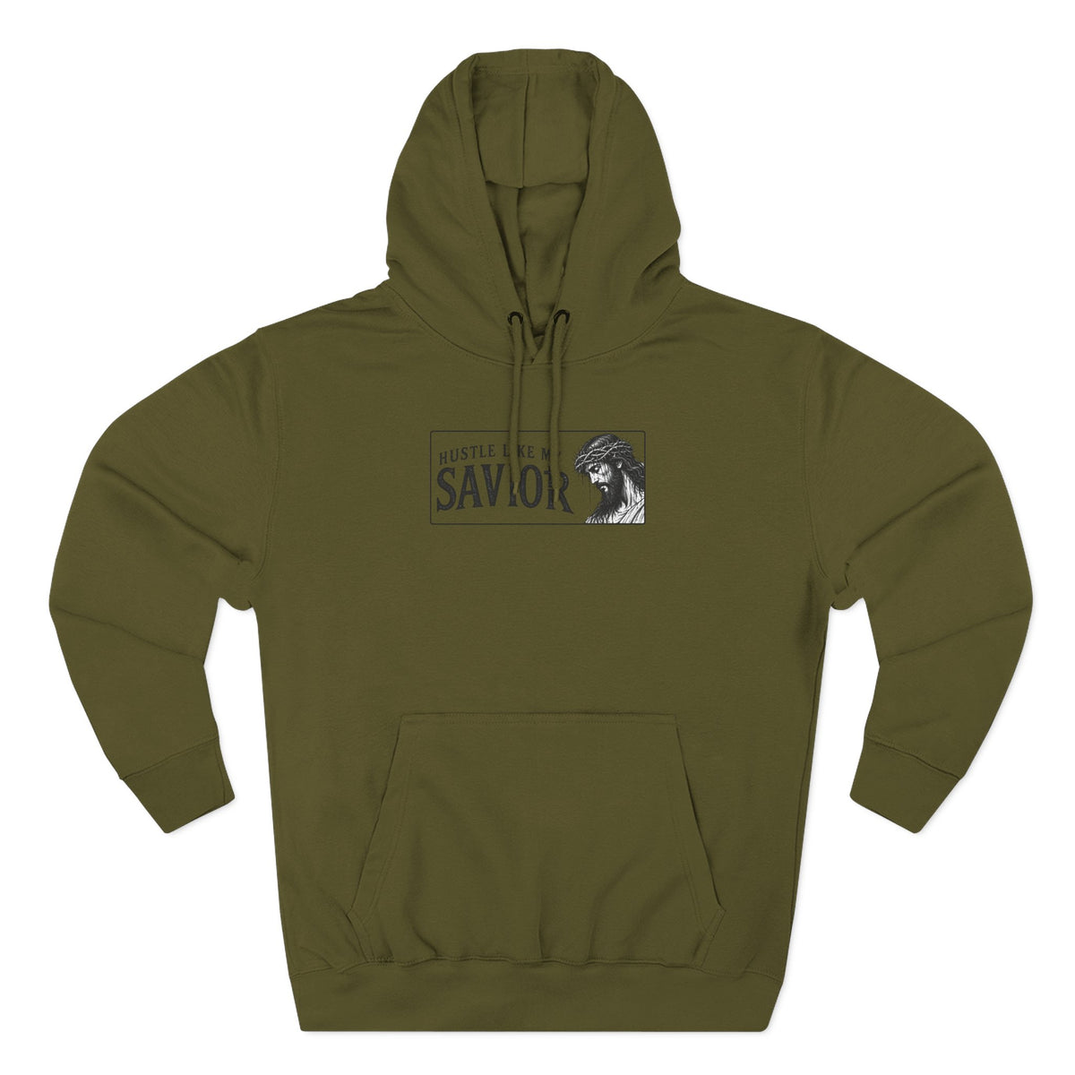 HUSTLE LIKE MY SAVIOR PREMIUM HOODIE