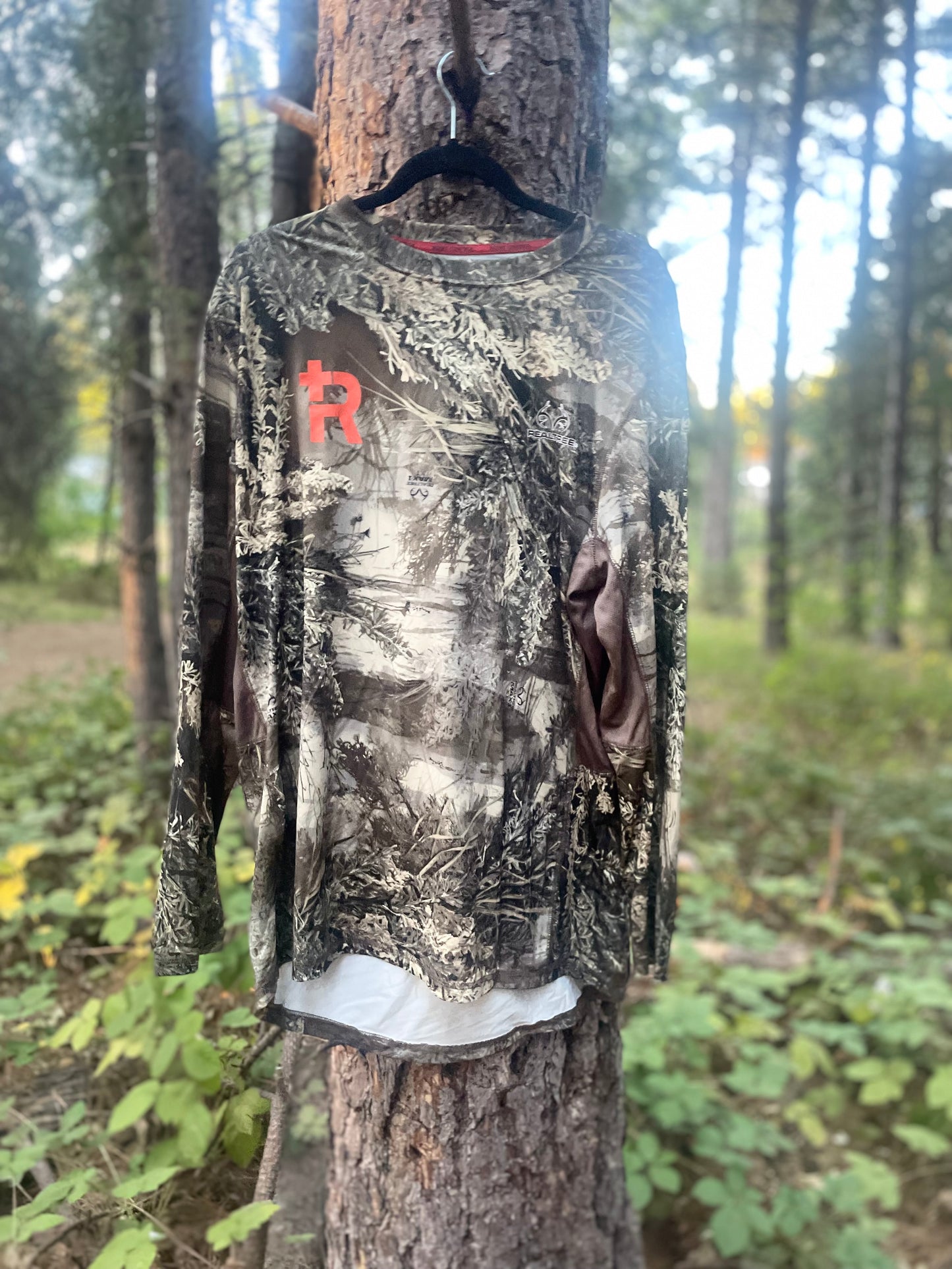 #allwegotisallweneed camo hunting long sleeve