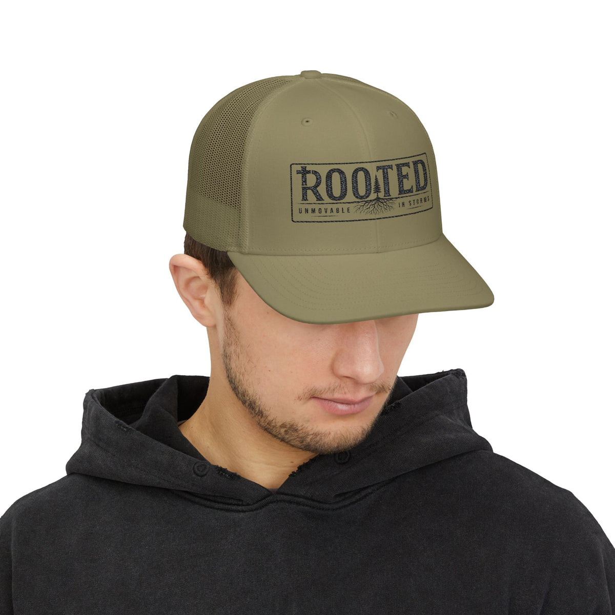 UNMOVABLE IN STORMS TRUCKER CAP