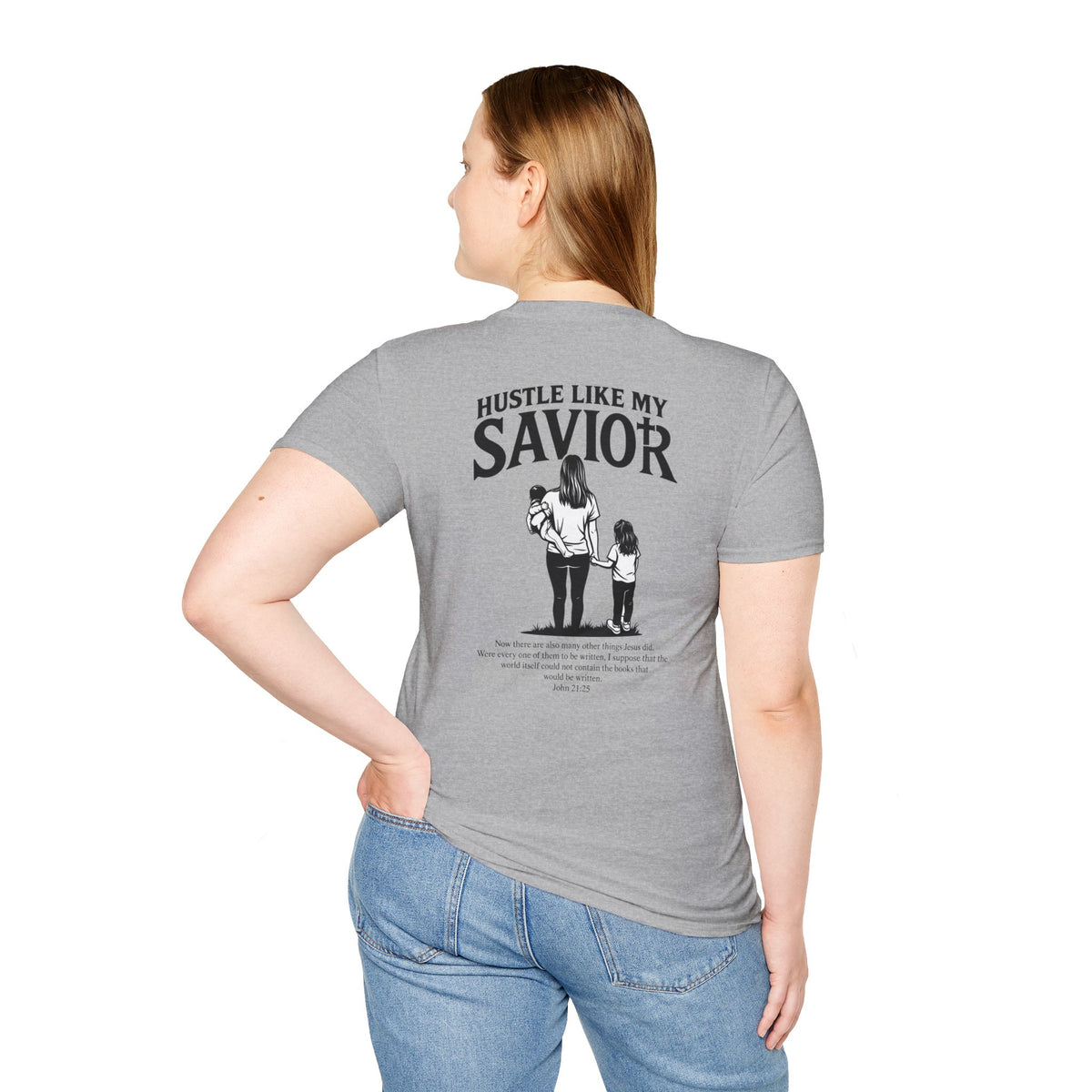 MOMS HUSTLE LIKE THEIR SAVIOR TEE