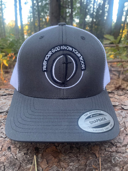 TRUST YOUR GOD KNOW YOUR ROO✝️S Trucker Cap